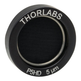 P5HD - Точечная диафрагма в оправе Ø1/2" (12.7 мм), диаметр отверстия: 5 ± 1 мкм, материал: нержавеющая сталь, Thorlabs
