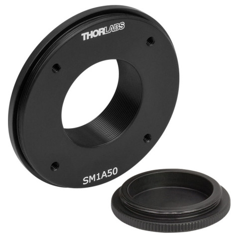 SM1A50 - Адаптер для крепления камеры к микроскопам Leica DMI, внутренняя резьба SM1, адаптирован для интеграции в каркасную систему (30 мм), Thorlabs