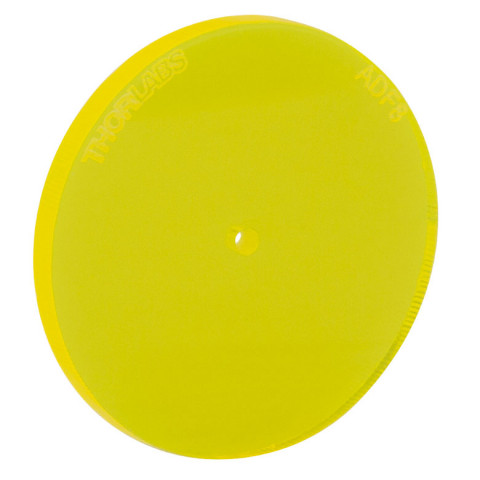 ADF8 - Флюоресцирующий юстировочный диск, желтый, диаметр отверстия: Ø1.5 мм, Thorlabs