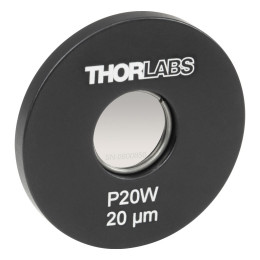 P20W - Точечная диафрагма в оправе Ø1", диаметр отверстия: 20 ± 2 мкм, Thorlabs