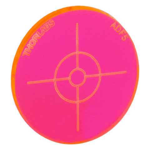 ADF5 - Флюоресцирующий юстировочный диск, красный, Thorlabs
