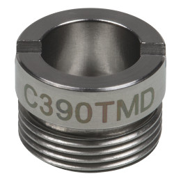 C390TMD - Асферическая линза в оправе, фокусное расстояние: 2.8 мм, числовая апертура: 0,6, рабочее расстояние: 1.9 мм, без покрытия, Thorlabs
