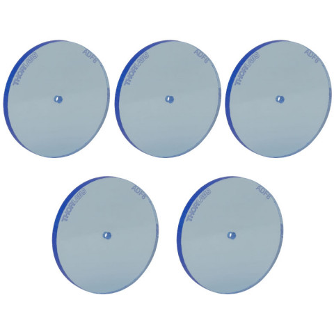 ADF6-P5 - Флюоресцирующий юстировочный диск, синий, диаметр отверстия: Ø1.5 мм, 5 шт., Thorlabs