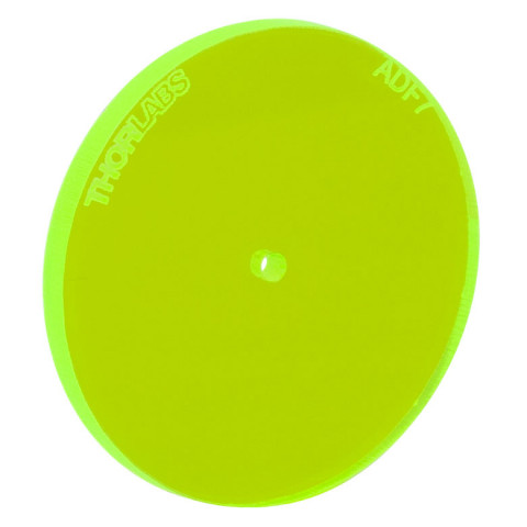 ADF7 - Флюоресцирующий юстировочный диск, зеленый, диаметр отверстия: Ø1.5 мм, Thorlabs