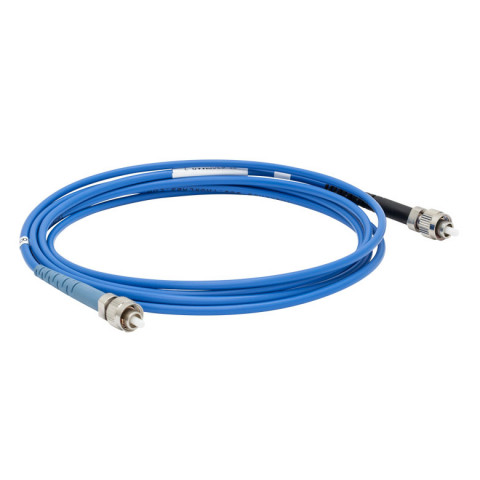 P1-630PMAR-2 - Соединительный кабель, тип: PM, разъемы: FC/PC с просветляющим покрытием, FC/PC без покрытия, рабочий диапазон: 620 - 800 нм, длина: 2 м, Thorlabs