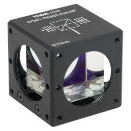 CCM1-PBS25-633-HP - Поляризационный светоделительный кубик в оправе, для каркасных систем: 30 мм, для работы с излучением высокой мощности: 633 нм, крепления: 8-32, Thorlabs