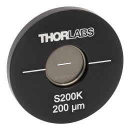 S200K - Оптическая щель в оправе Ø1", ширина: 200 ± 4 мкм, длина: 3 мм, Thorlabs