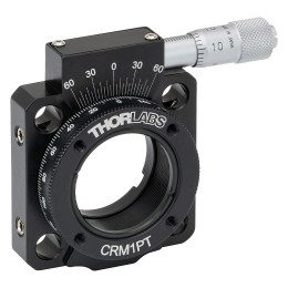 CRM1PT - Держатель оптики Ø1" с возможностью вращения закрепляемых элементов, для каркасных систем, встроенный микрометр, крепление: 8-32, Thorlabs