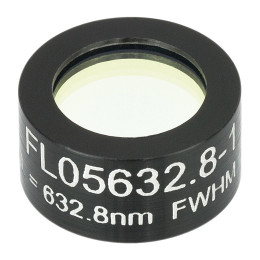 FL05632.8-10 - Фильтр для работы с HeNe лазером, Ø1/2", центральная длина волны 632.8 ± 2 нм, ширина полосы пропускания 10 ± 2 нм, Thorlabs
