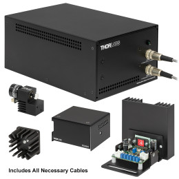 GVSM001-JP/M - 1D гальванометрическая система с полным набором доп. комплектующих, источник питания 100 В (JP), метрический разъем радиатора, Thorlabs