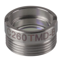 C260TMD-B - Асферическая линза Geltech в оправе, f = 15.29 мм, NA = 0.16, просветляющее покрытие: 600-1050 нм, Thorlabs