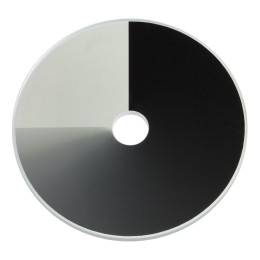 NDC-50C-2-B - Плавно перестраиваемый круглый нейтральный фильтр, без оправы, диаметр: 50 мм, оптическая плотность: 0-2.0, просветляющее покрытие: 650 - 1050 нм, Thorlabs