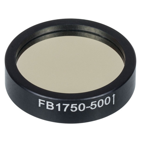 FB1750-500 - Полосовой фильтр, Ø1", центральная длина волны 1.75 мкм, ширина полосы пропускания 0.5 мкм, Thorlabs
