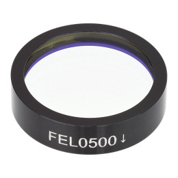 FEL0500 - Длинноволновый фильтр, Ø1", длина волны среза: 500 нм, Thorlabs