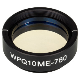 WPQ10ME-780 - Четвертьволновая пластинка из ЖК полимера в оправе, Ø1", рабочая длина волны: 780 нм, резьба: SM1, Thorlabs