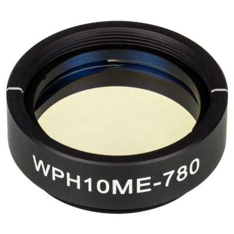 WPH10ME-780 - Полуволновая пластинка из ЖК полимера в оправе, Ø1", рабочая длина волны: 780 нм, резьба: SM1, Thorlabs