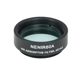 NENIR50A - Абсорбционный нейтральный светофильтр для работы в ближнем ИК диапазоне, Ø25 мм, резьба на оправе: SM1, оптическая плотность: 5.0, Thorlabs