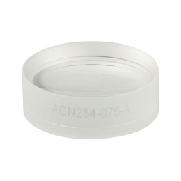ACN254-075-A - Ахроматический дублет, фокусное расстояние: -75 мм, Ø1", просветляющее покрытие: 400 - 700 нм, Thorlabs