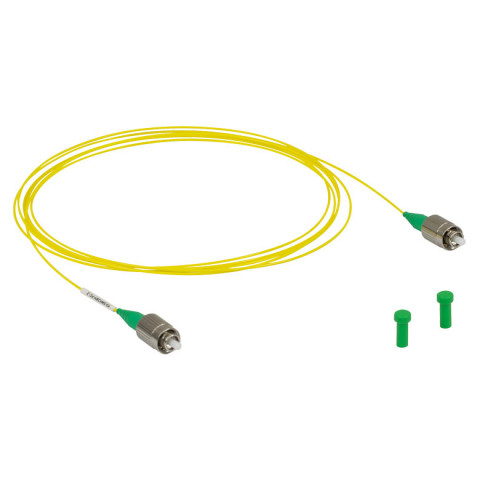 P3-SMF28Y-FC-2 - Соединительный оптоволоконный кабель, одномодовое оптоволокно, 2 м, защитная оболочка: Ø900 мкм, рабочий диапазон: 1260-1625 нм, FC/APC разъем, Thorlabs