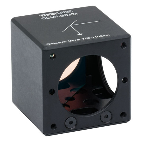 CCM1-E03/M - Прямая треугольная зеркальная призма в оправе, для каркасных систем: 30 мм, диэлектрическое покрытие E03, отражение: 750-1100 нм, крепление: M4, Thorlabs