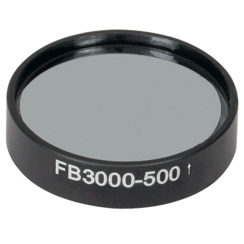 FB3000-500 - Полосовой фильтр, Ø1", центральная длина волны 3.00 мкм, ширина полосы пропускания 0.5 мкм, Thorlabs