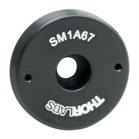 SM1A67 - Адаптер с внешней резьбой SM1, раззенкованное отверстие: #8 (M4), толщина: 0.23", Thorlabs