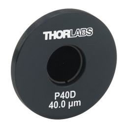 P40D - Прецизионная точечная диафрагма в оправе Ø1", диаметр отверстия: 40 ± 3 мкм, Thorlabs