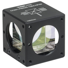 CCM1-PBS25-1064-HP/M - Поляризационный светоделительный кубик в оправе, для каркасных систем: 30 мм, для работы с излучением высокой мощности: 1064 нм, крепления: M4, Thorlabs