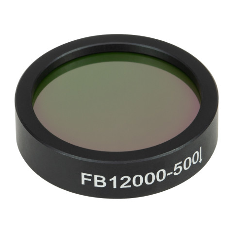 FB12000-500 - Полосовой фильтр, Ø1", центральная длина волны: 12.0 мкм, ширина полосы пропускания: 500 нм, Thorlabs