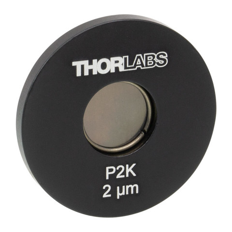 P2K - Точечная диафрагма в оправе Ø1", диаметр отверстия: 2 ± 0.25 мкм, материал: нержавеющая сталь, Thorlabs