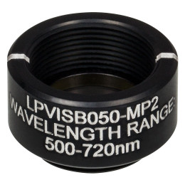 LPVISB050-MP2 - Линейный поляризатор, Ø12.5 мм, в оправе с резьбой SM05, рабочий диапазон: 500 - 720 нм, Thorlabs