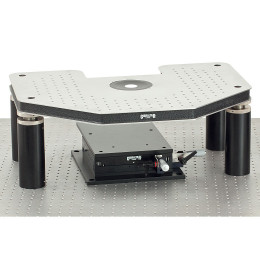 GH-2FS - Платформа Gibraltar для микроскопов Zeiss Axioskop 2FS: система позиционирования с ручным управлением, верхняя плита стальная, без плиты-основания, Thorlabs