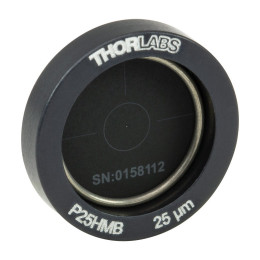 P25HMB - Точечная диафрагма в оправе Ø1/2", диаметр отверстия: 25 ± 2 мкм, материал: молибден, Thorlabs