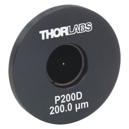 P200D - Прецизионная точечная диафрагма в оправе Ø1", диаметр отверстия: 200 ± 6 мкм, Thorlabs