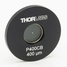 P400CB - Точечная диафрагма в оправе Ø1", диаметр отверстия: 400 ± 10 мкм, материал: позолоченная медь, Thorlabs