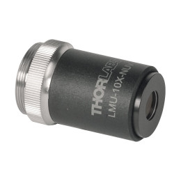 LMU-10X-NUV - Фокусирующий объектив MicroSpot, 10X, просветляющее покрытие: 325 - 500 нм, NA=0.25, Thorlabs