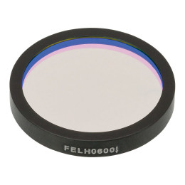 FELH0600 - Длинноволновый светофильтр, Ø25.0 мм, длина волны среза: 600 нм, Thorlabs