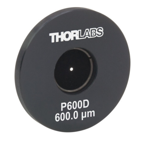 P600D - Прецизионная точечная диафрагма в оправе Ø1", диаметр отверстия: 600 ± 10 мкм, Thorlabs