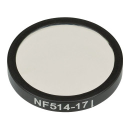 NF514-17 - Заграждающий светофильтр,Ø25 мм, центральная длина волны 514 нм, ширина полосы заграждения 17 нм, Thorlabs