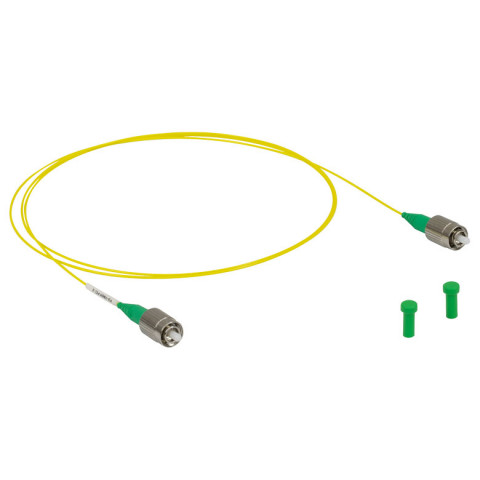 P3-780Y-FC-1 - Соединительный оптоволоконный кабель, одномодовое оптоволокно, 1 м, защитная оболочка: Ø900 мкм, рабочий диапазон: 780-970 нм, FC/APC разъем, Thorlabs