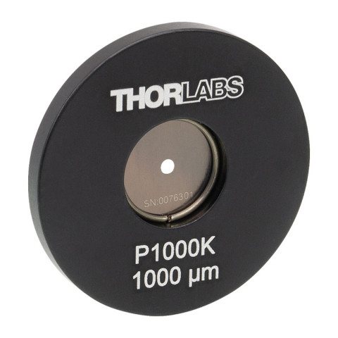 P1000K - Точечная диафрагма в оправе Ø1, диаметр отверстия: 1000 ± 10 мкм, нержавеющая сталь, Thorlabs