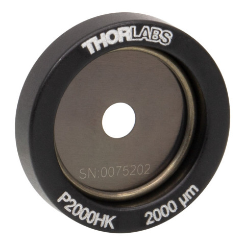 P2000HK - Точечная диафрагма в оправе Ø1/2" (12.7 мм), диаметр отверстия: 2000 ± 10 мкм, нержавеющая сталь, Thorlabs