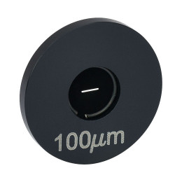 S100RD - Оптическая щель в оправе Ø1", ширина: 100 ± 4 мкм, длина: 3 мм, Thorlabs
