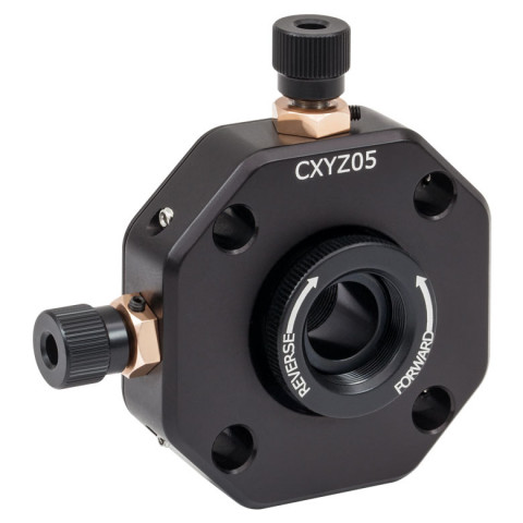 CXYZ05 - Держатель оптических элементов Ø1/2" с возможностью смещения элементов в плоскости XYZ, крепления: 8-32, Thorlabs
