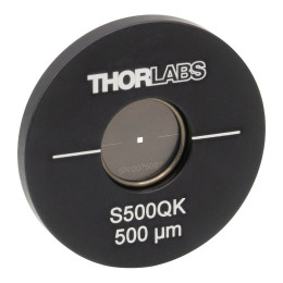 S500QK - Точечная диафрагма в оправе Ø1, квадратное отверстие: 500 ± 10 мкм, нержавеющая сталь, Thorlabs