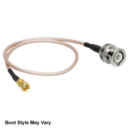 CA2612 - SMC коаксиальный кабель, гнездовой разъем SMC и штекерный разъем BNC, длина: 12" (304 мм), Thorlabs