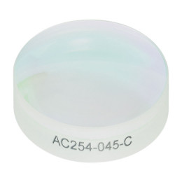 AC254-045-C - Ахроматический дублет, фокусное расстояние: 45.0 мм, Ø1", просветляющее покрытие: 1050 - 1700 нм, Thorlabs