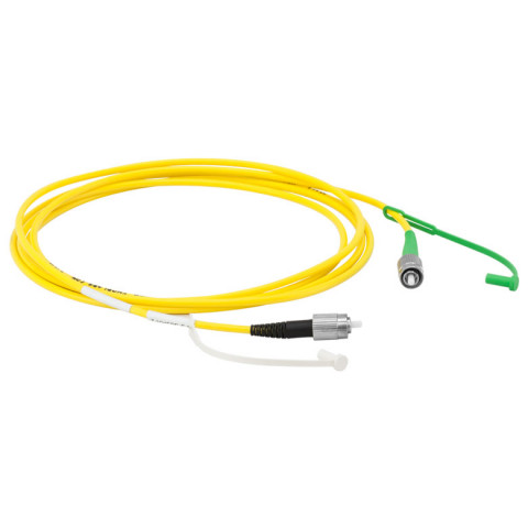 P5-305AR-2 - Соединительный оптоволоконный кабель, одномодовое оптоволокно, 2 м, диапазон рабочих длин волн: 320 - 430 нм, FC/PC (с просветляющим покрытием) и FC/APC (без покрытия) разъем, Thorlabs