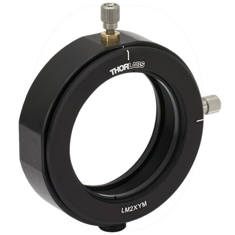 LM2XY/M - Держатель оптики Ø2", с возможностью смещения оптического элемента в плоскости перпендикулярной оптической оси,1 стопорное кольцо в комплекте, метрическая резьба, Thorlabs
