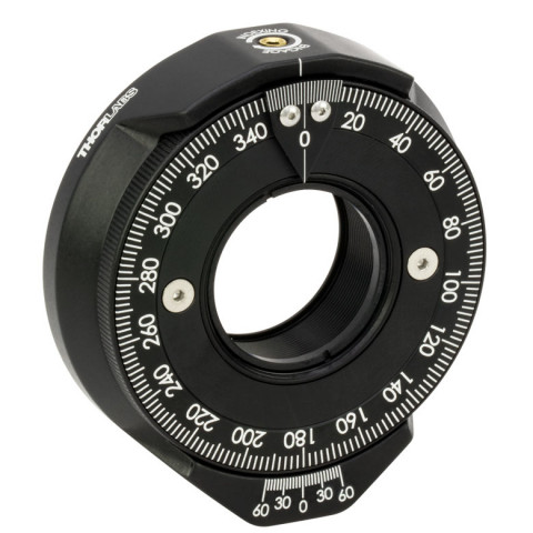 RSP1X225 - Держатель оптики Ø1" (Ø25.4 мм) с возможностью непрерывного (360°) и  дискретного (22.5°) вращения закрепляемых элементов, крепления: 8-32, Thorlabs